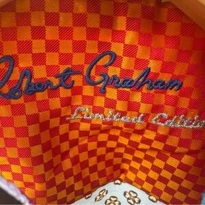 New Robert Graham Limited Edition Collector’s Club Multicolor Patterned Shirt